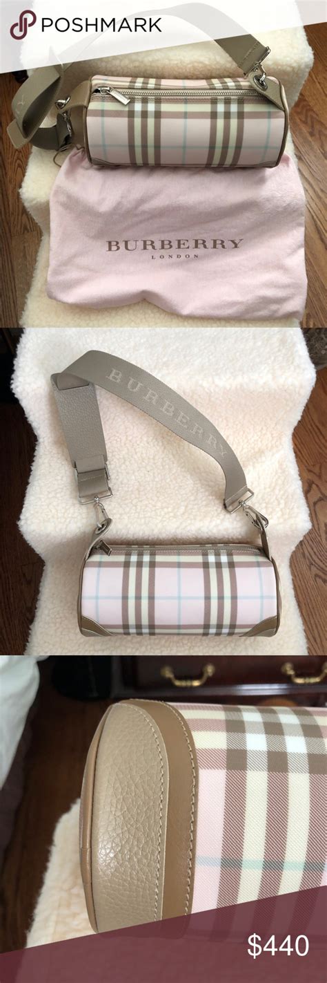 burberry pink barrel bag|Burberry bags sale outlet.